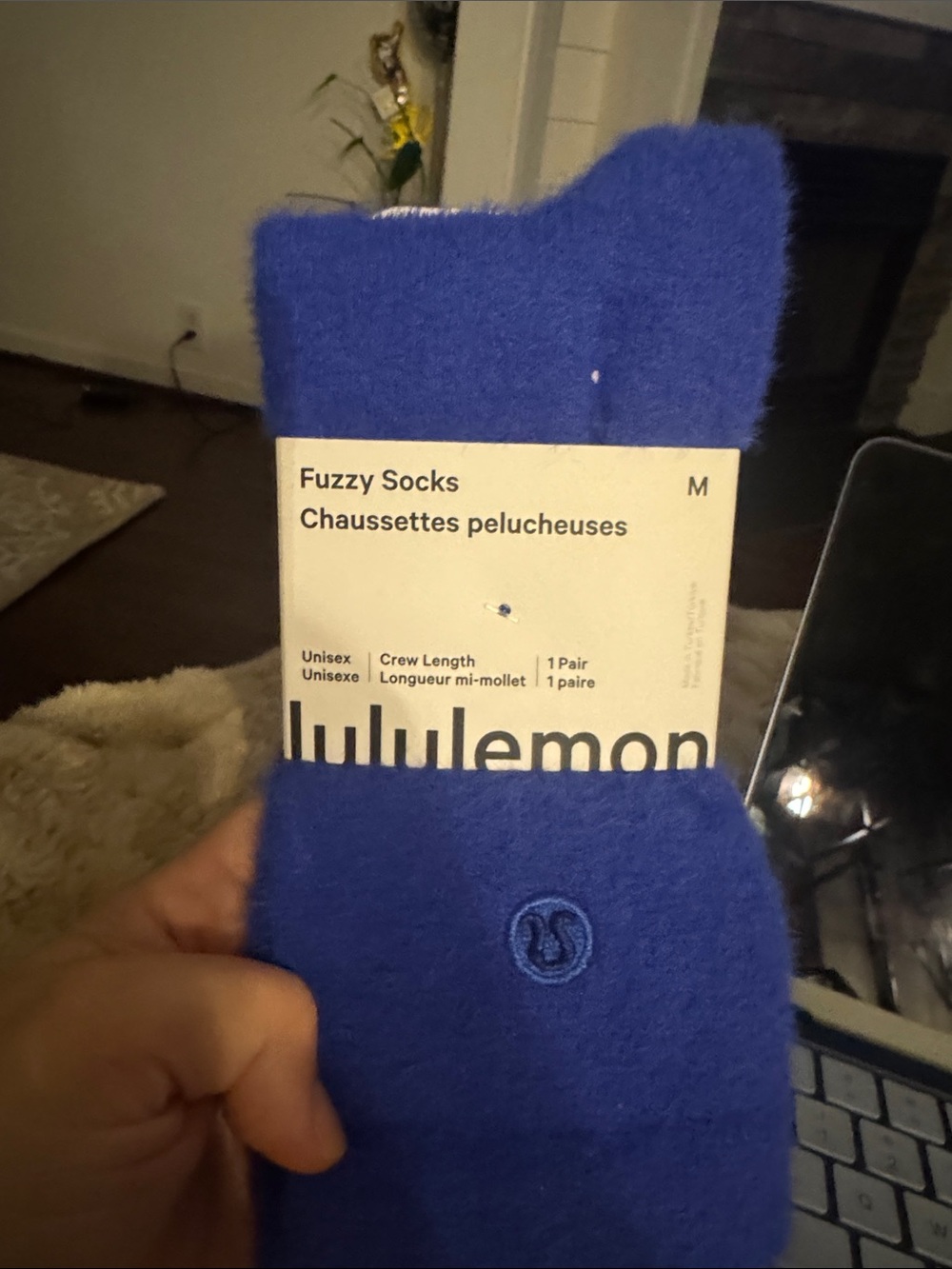 lululemon athletica Fuzzy Crew Socks - Royal Blue